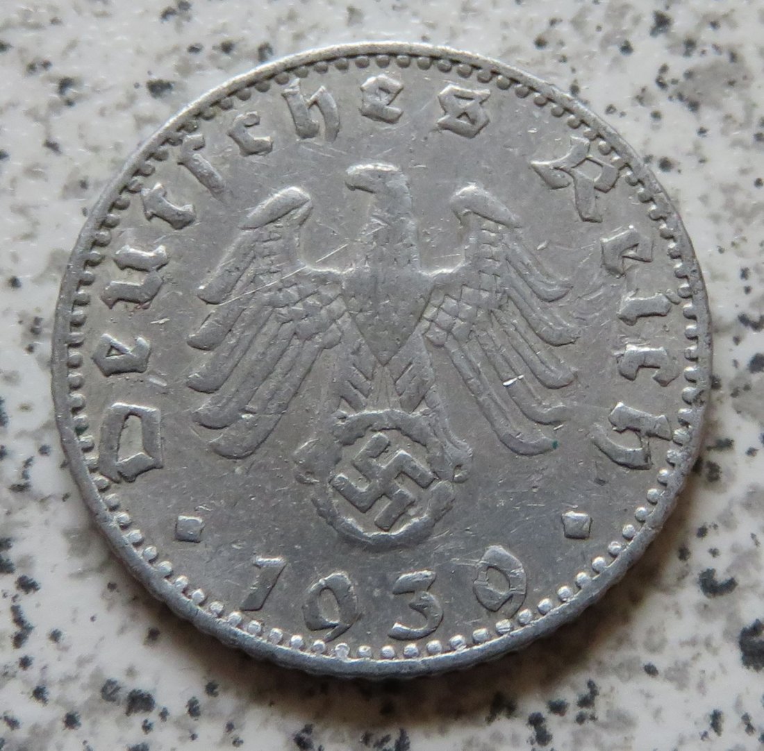  Drittes Reich 50 Reichspfennig 1939 J   