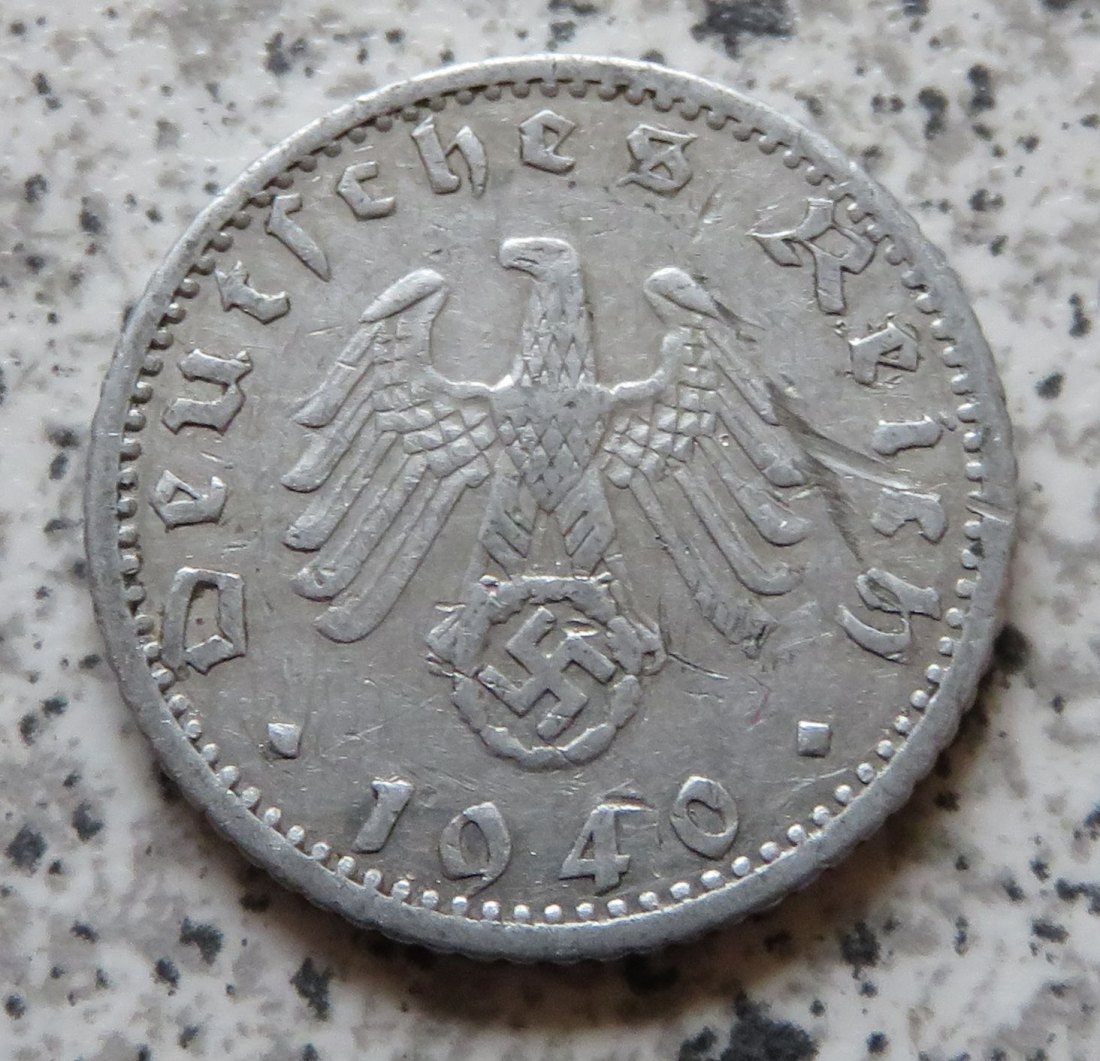  Drittes Reich 50 Reichspfennig 1940 F   