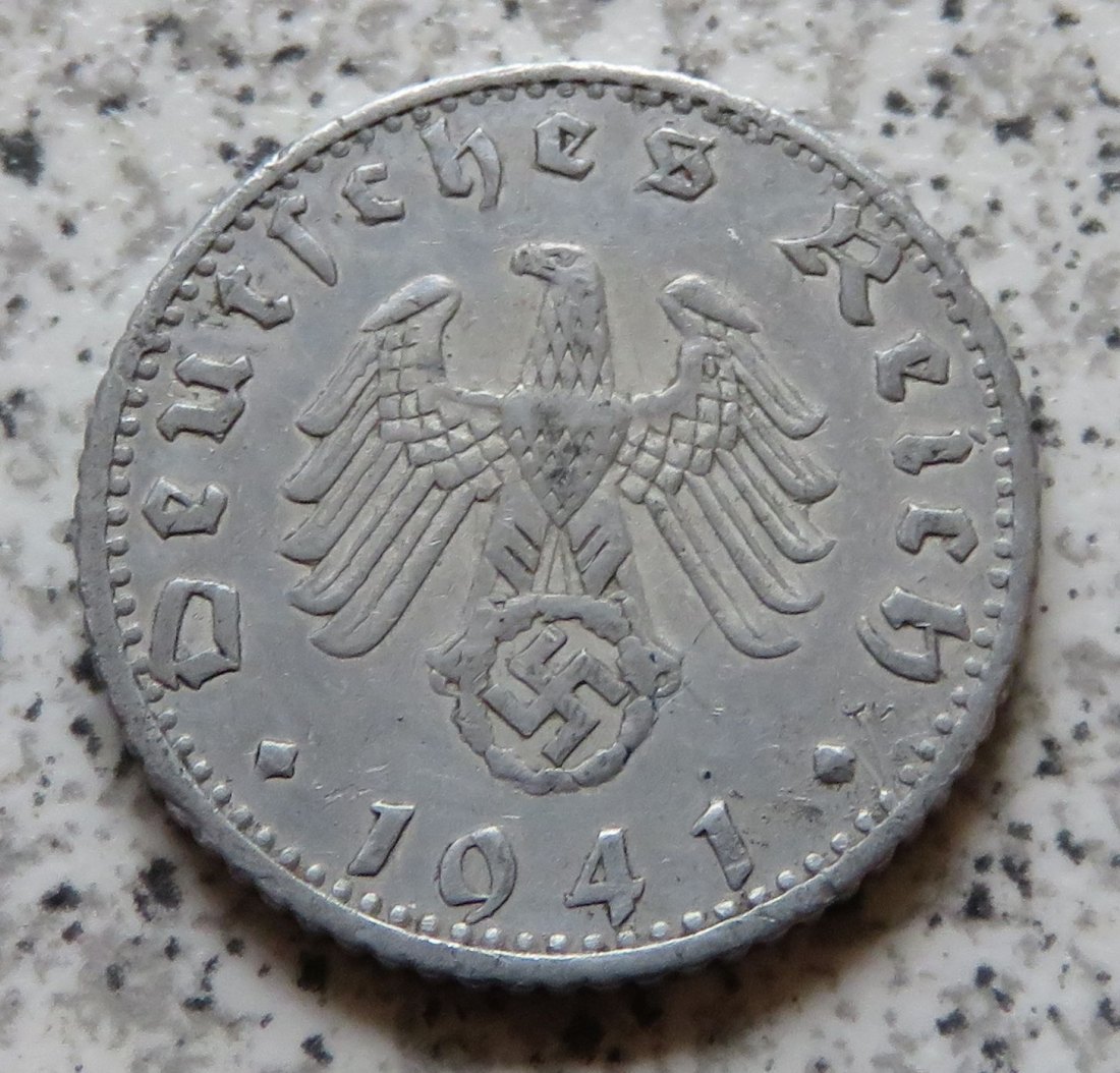  Drittes Reich 50 Reichspfennig 1941 F   