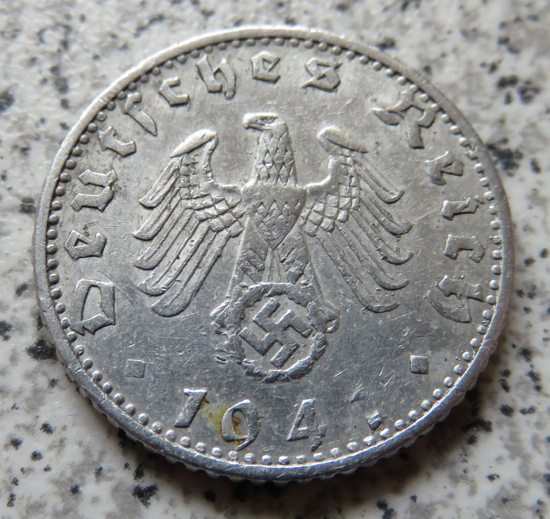  Drittes Reich 50 Reichspfennig 1941 G   