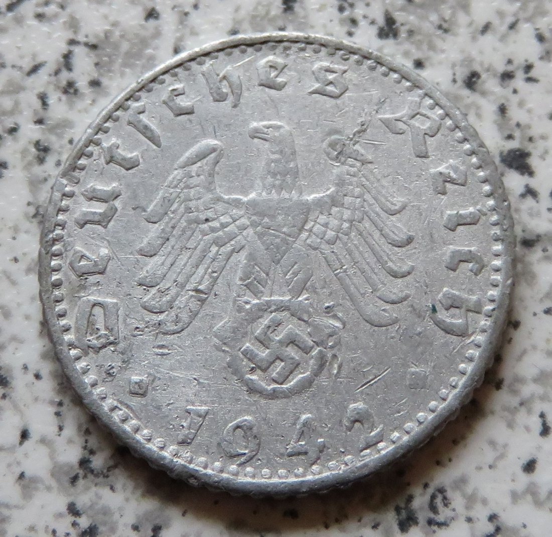  Drittes Reich 50 Reichspfennig 1942 E   