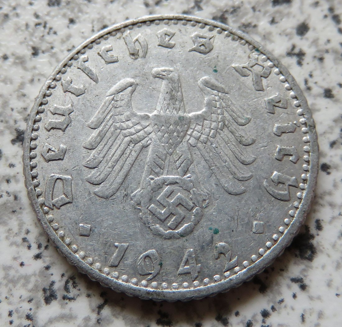  Drittes Reich 50 Reichspfennig 1942 E   