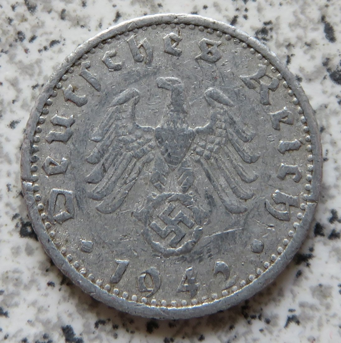  Drittes Reich 50 Reichspfennig 1942 F   