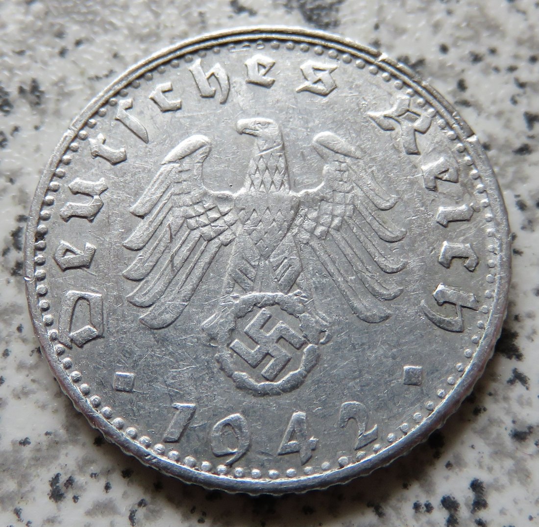  Drittes Reich 50 Reichspfennig 1942 G   