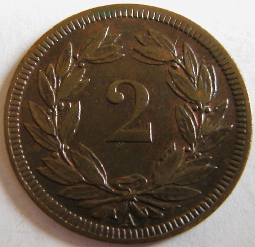  Schweiz 2 Rappen1851 A   