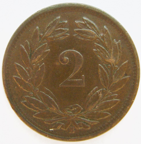  Schweiz 2 Rappen1866 B   