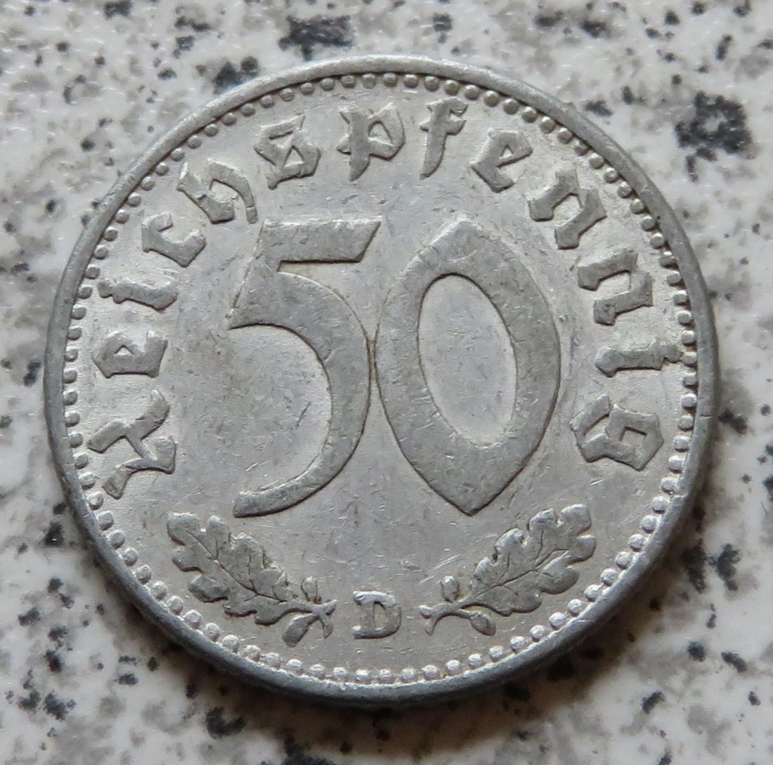  Drittes Reich 50 Pfennig 1943 D   