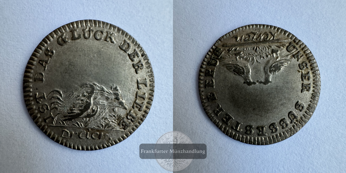  DE Nürnberg / 1 Dreier (Kerzendreier) 1677-1716 FM-Frankfurt Silberraugewicht: 0,92g   