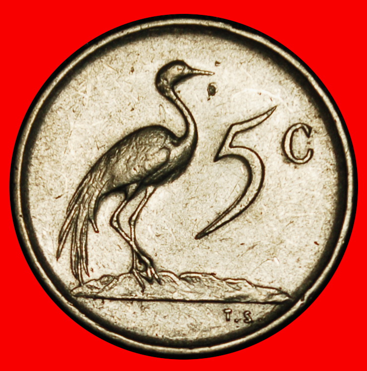  Ⰶ PRESIDENCY 1961-1967 SWART (1894-1982): SOUTH AFRICA ★ 5 CENTS 1968 CRANE!★LOW START ★ NO RESERVE!   