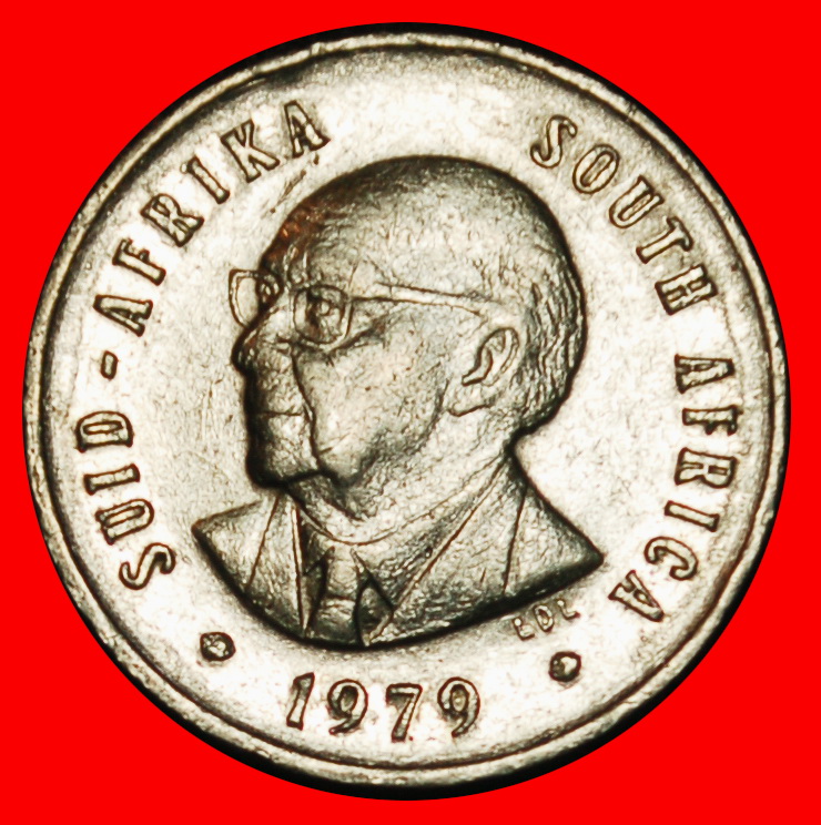 ⰆPRESIDENCY 1975-1978 DIEDERICHS (1903-1978):SOUTH AFRICA★5 CENTS 1979 CRANE★LOW START ★ NO RESERVE!