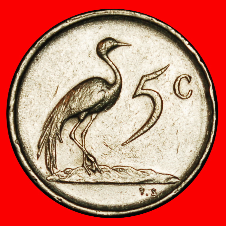  ⰆPRESIDENCY 1975-1978 DIEDERICHS (1903-1978):SOUTH AFRICA★5 CENTS 1979 CRANE★LOW START ★ NO RESERVE!   
