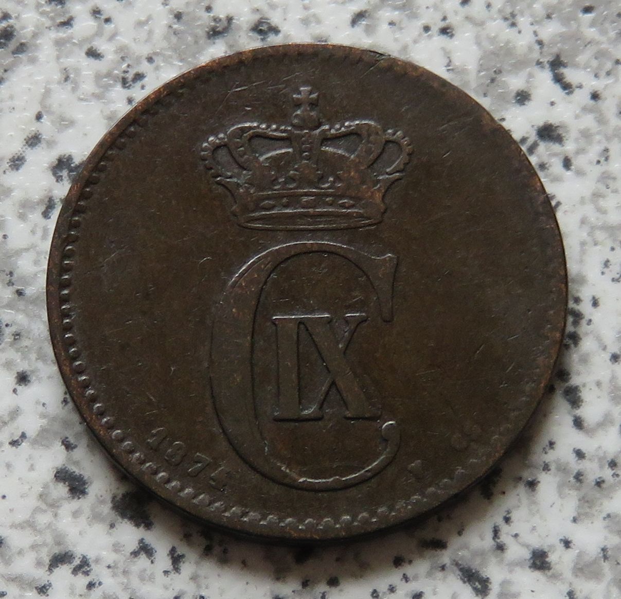  Dänemark 2 Öre 1874   
