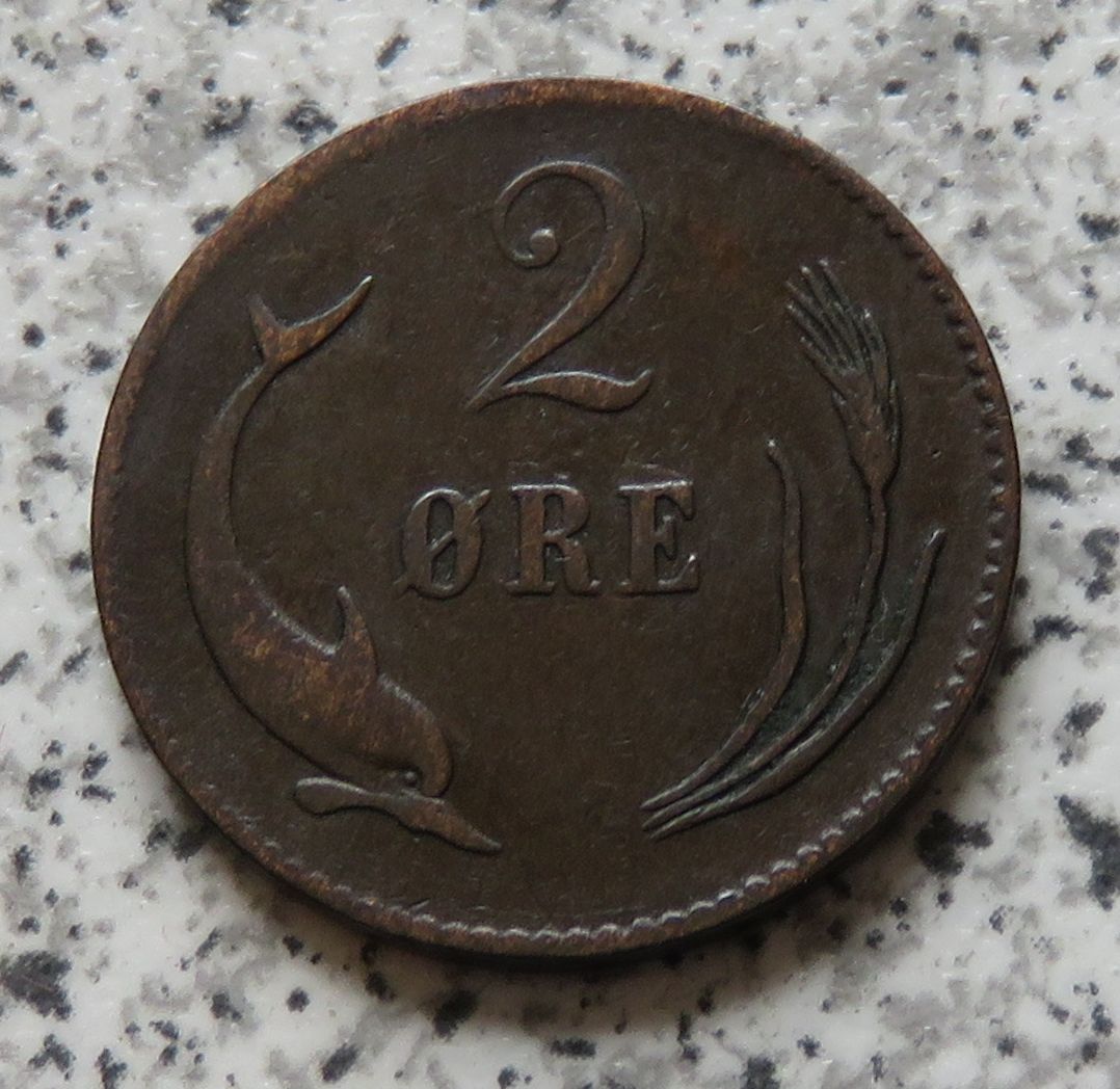  Dänemark 2 Öre 1874   