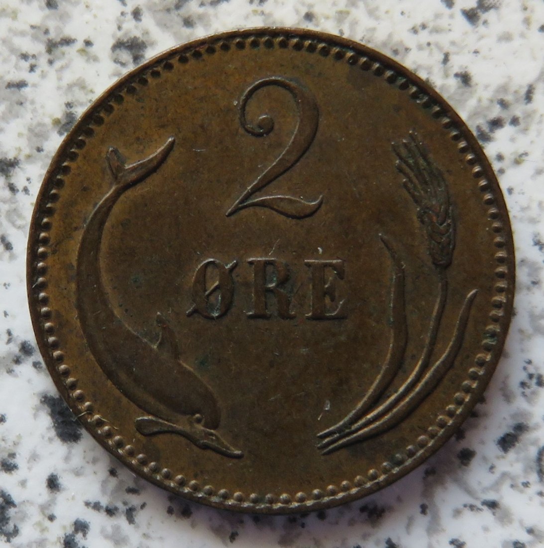  Dänemark 2 Öre 1875, Erhaltung   