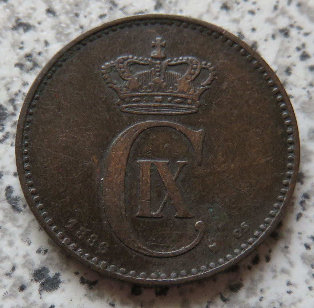  Dänemark 2 Öre 1886   