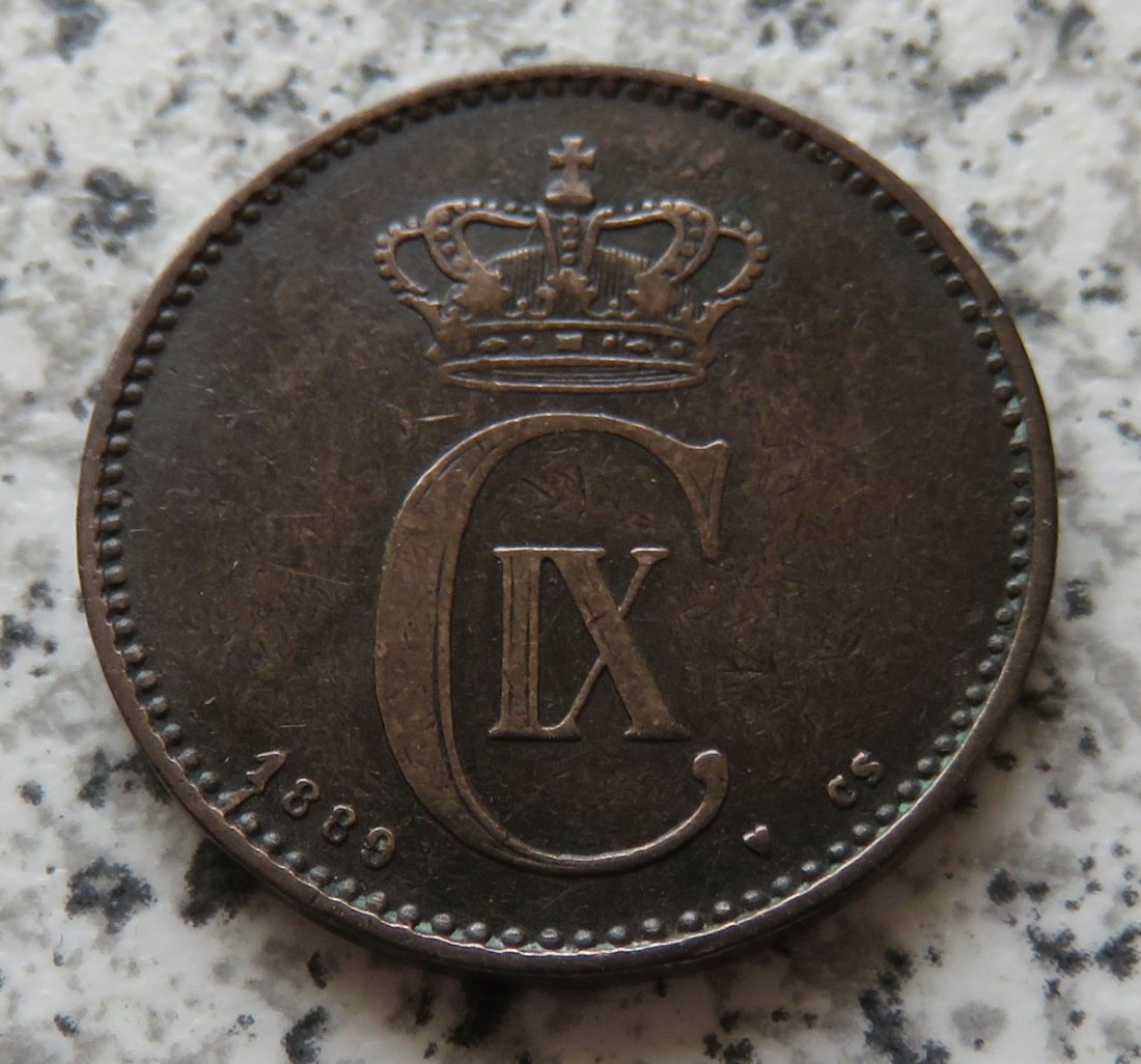  Dänemark 2 Öre 1889   
