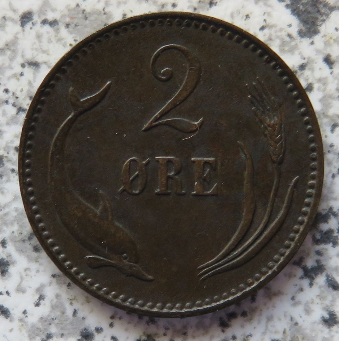  Dänemark 2 Öre 1891, Erhaltung   