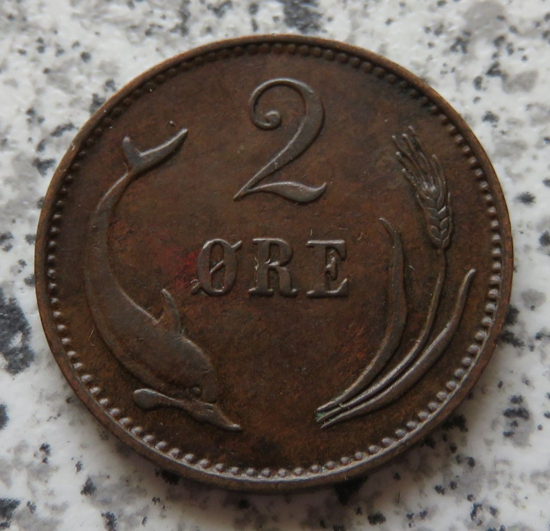  Dänemark 2 Öre 1897, besser   