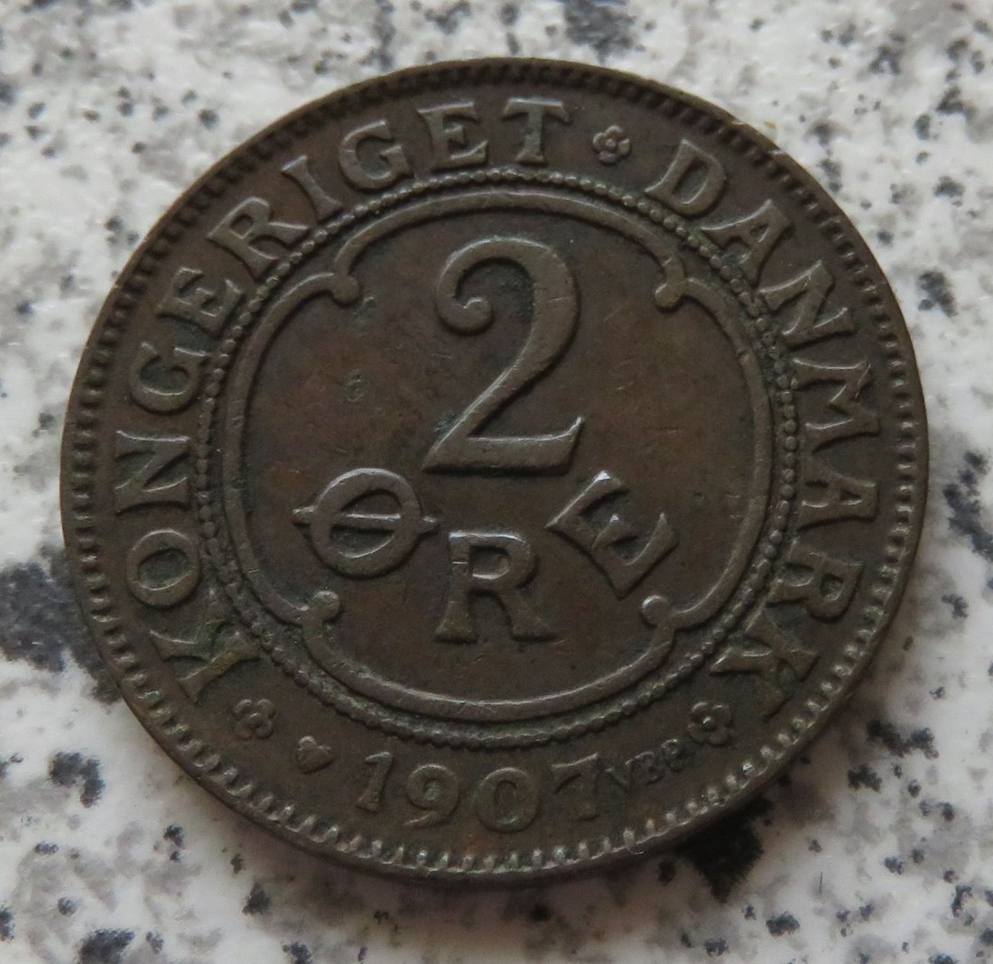  Dänemark 2 Öre 1907   