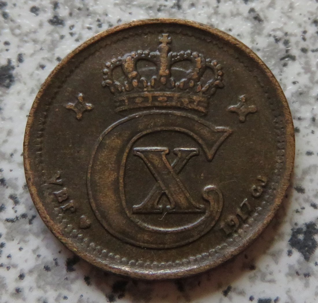  Dänemark 2 Öre 1917   