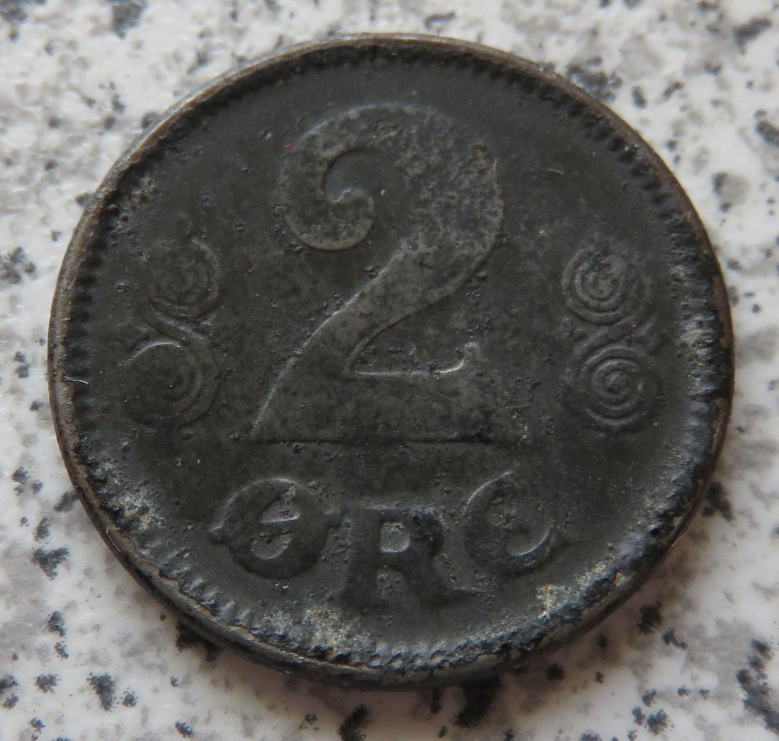  Dänemark 2 Öre 1918   