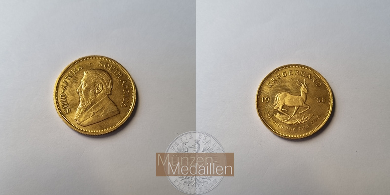 Süd Afrika MM-Frankfurt Feingold: 31,1g 1oz Krügerrand 1968 