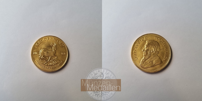 Süd Afrika MM-Frankfurt Feingold: 31,1g 1oz Krügerrand 2008 