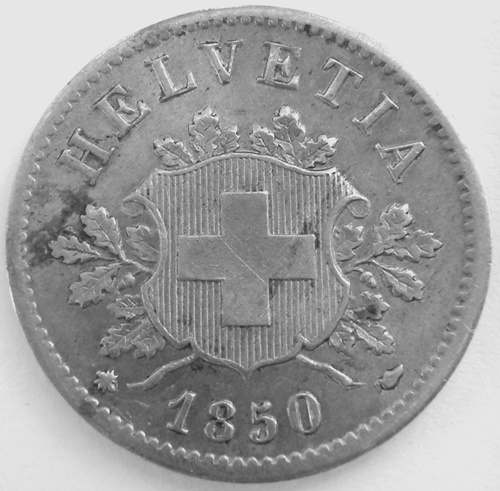  Schweiz 10 Rappen 1850 BB   