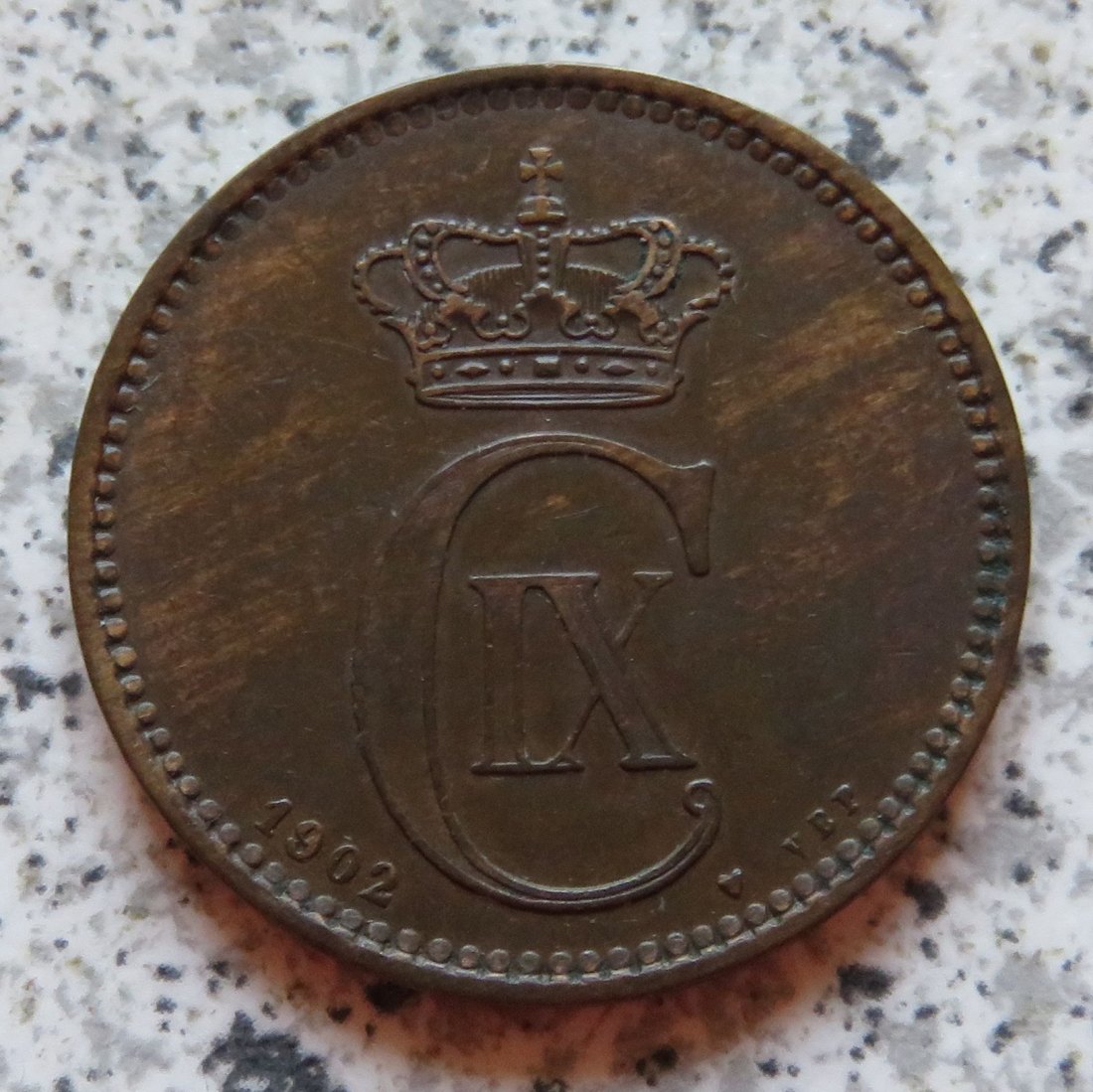  Dänemark 5 Öre 1902, besser   