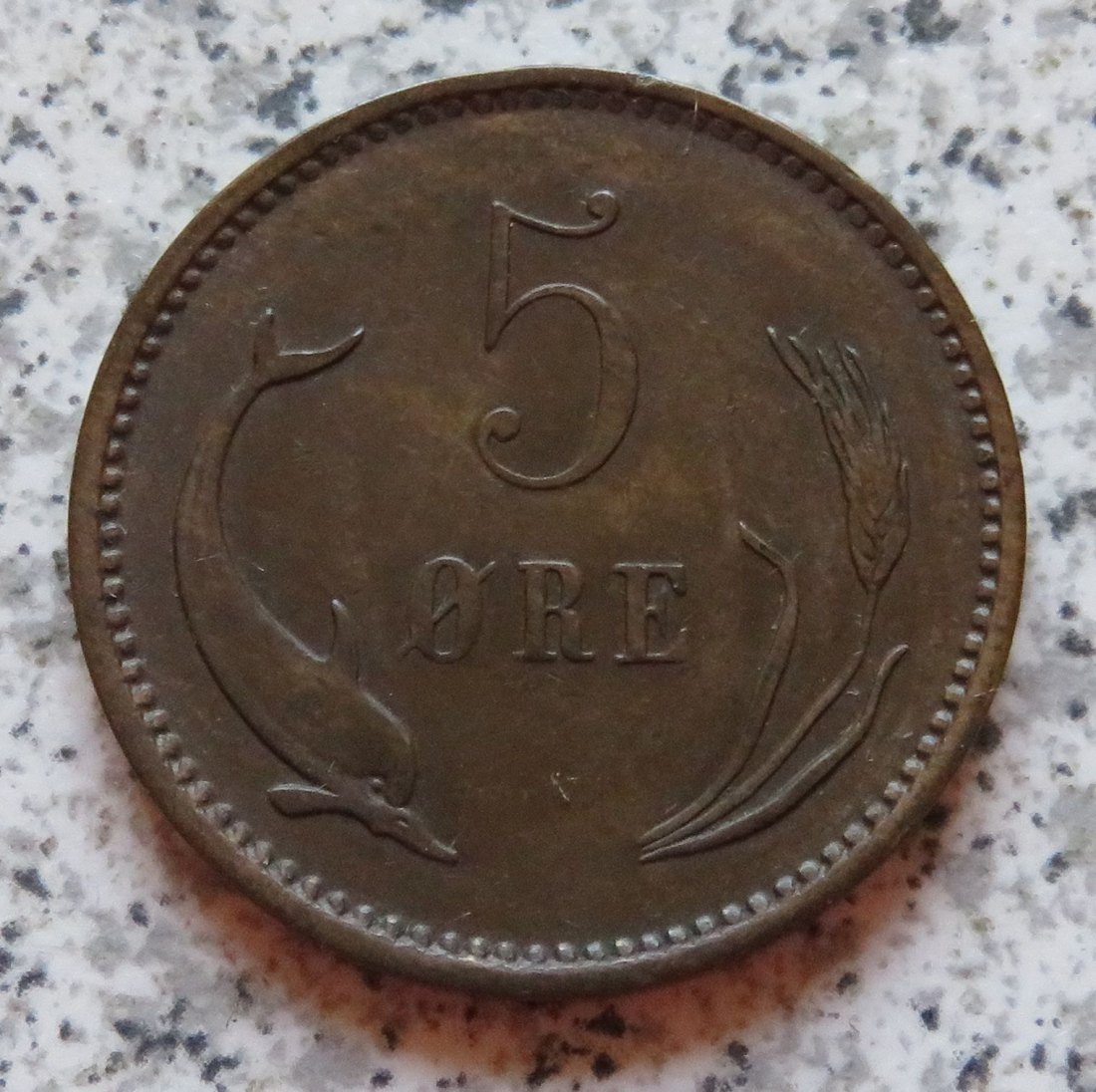 Dänemark 5 Öre 1902, besser   