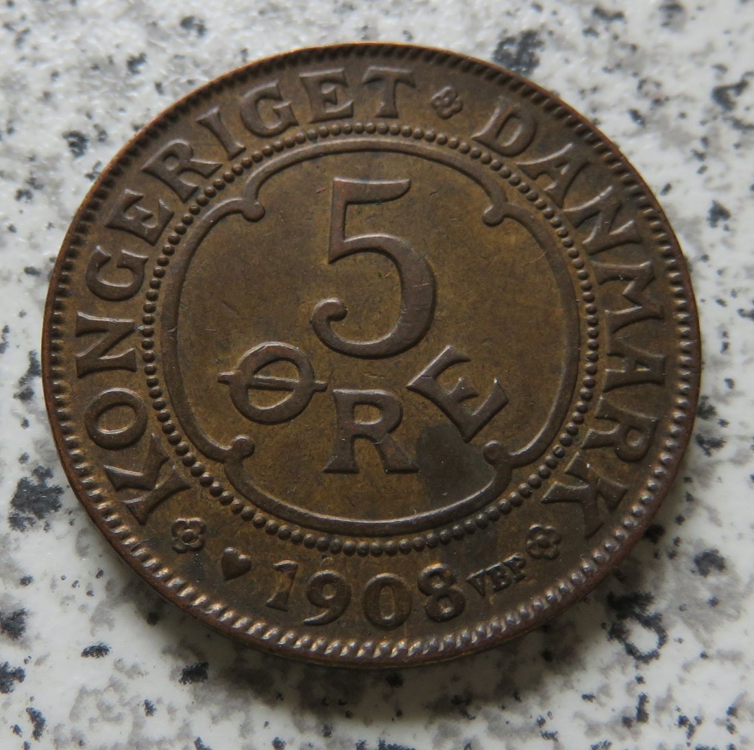  Dänemark 5 Öre 1908   