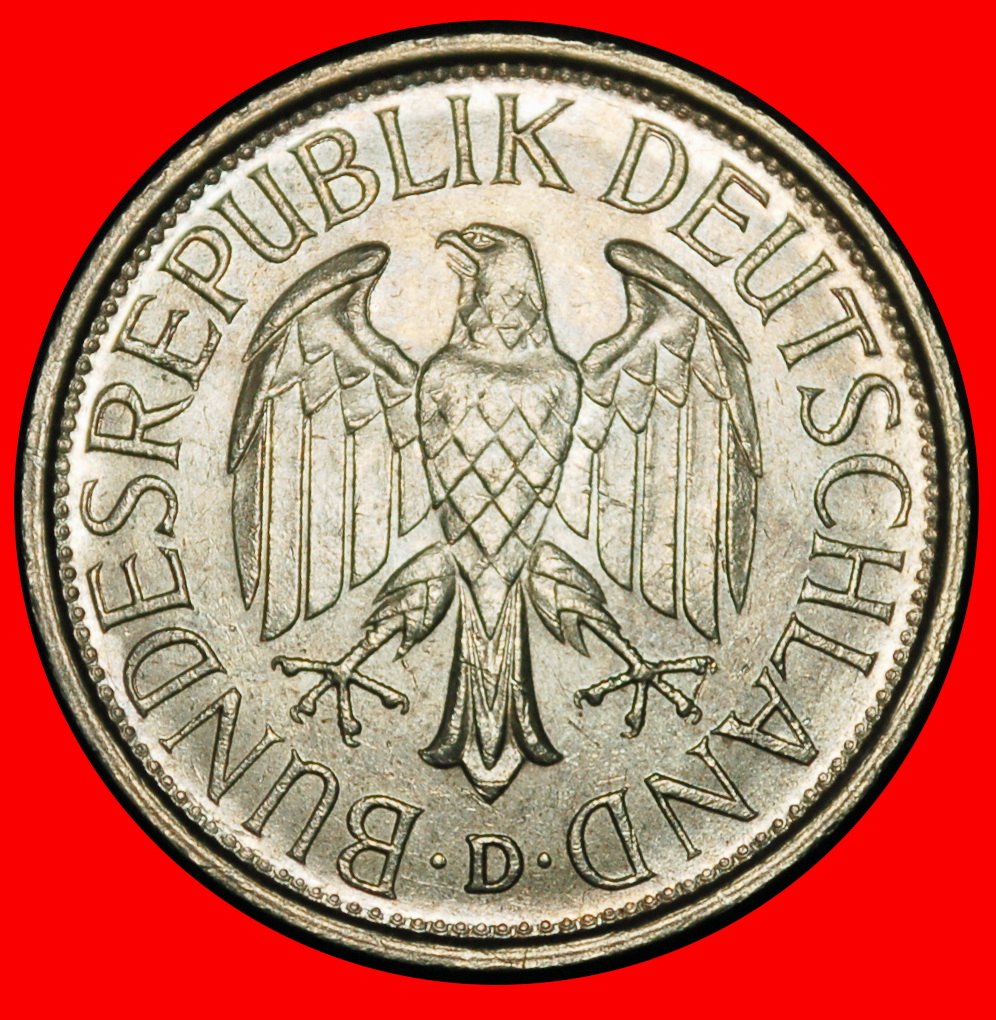  Ⰶ NOT COMMUNIST TYPE (1950-2001): GERMANY ★ 1 MARK 1983D II2+D+r2 BAVARIA!★LOW START★ NO RESERVE!   