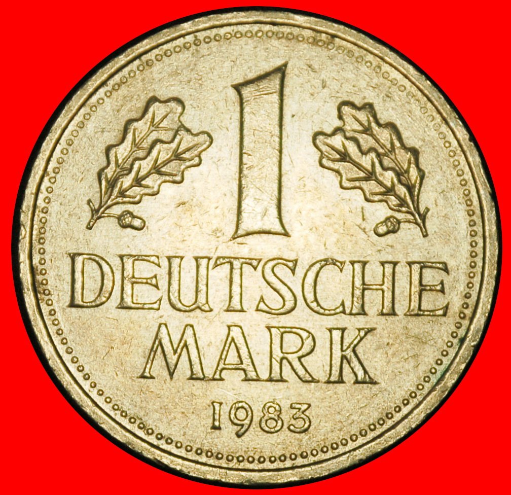 Ⰶ NOT COMMUNIST (1950-2001): GERMANY★1 MARK 1983G II1+D+r2 BADEN-WUERTTEMBERG★LOW START★ NO RESERVE!