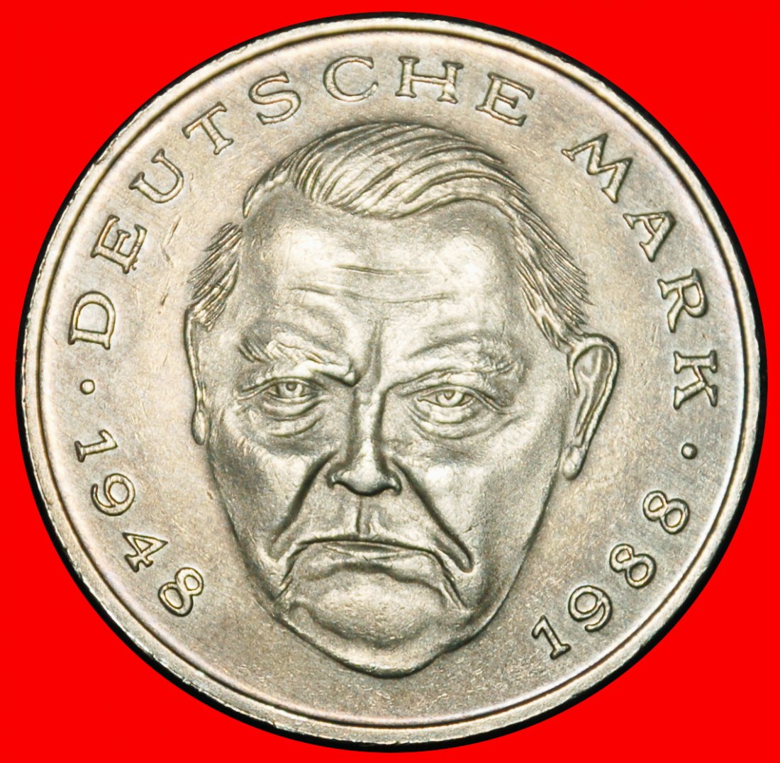 Ⰶ NICHT FUSSBALL ERHARD 1948-1988: DEUTSCHLAND ★ 2 MARK 1990D B+r2! BAYERN!★OHNE VORBEHALT!