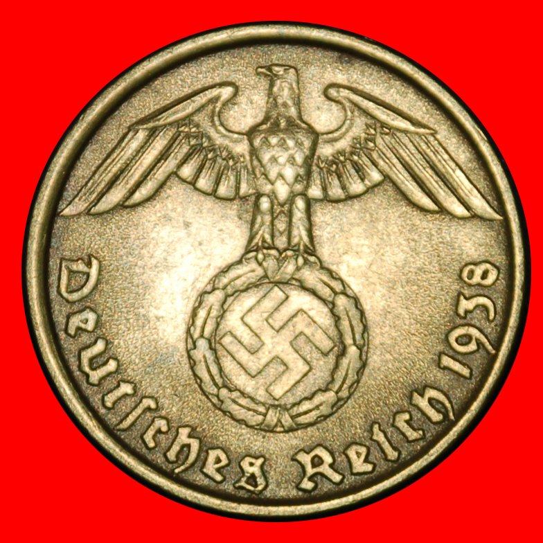  Ⰶ HAKENKREUZ 1936-1939: DEUTSCHLAND ★ 5 PFENNIG 1938A PREUSSEN! 3. REICH 1933-1945!★OHNE VORBEHALT!   