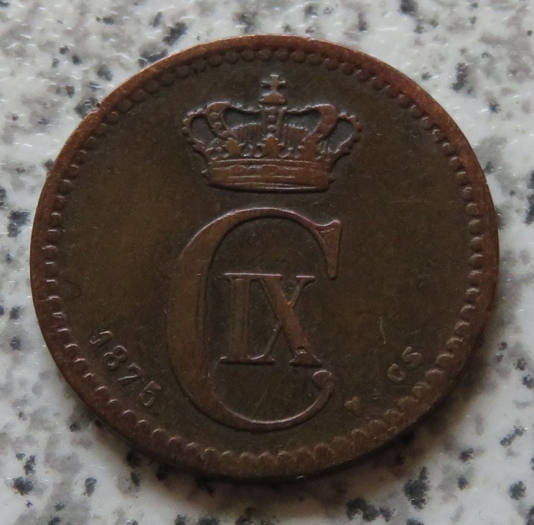  Dänemark 1 Öre 1875   