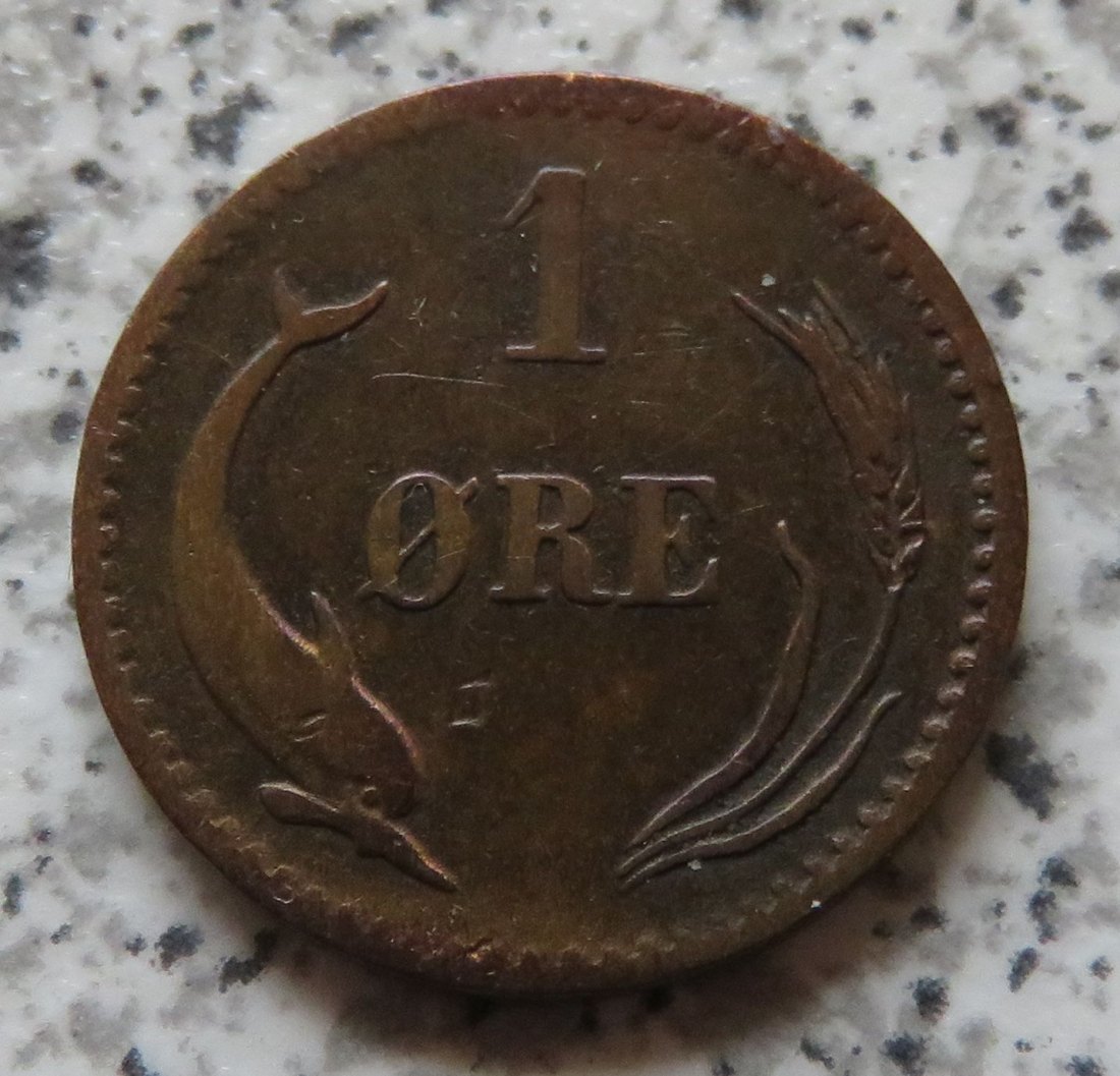  Dänemark 1 Öre 1875   