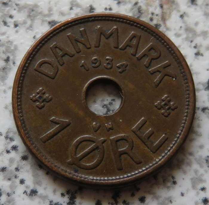  Dänemark 1 Öre 1934   