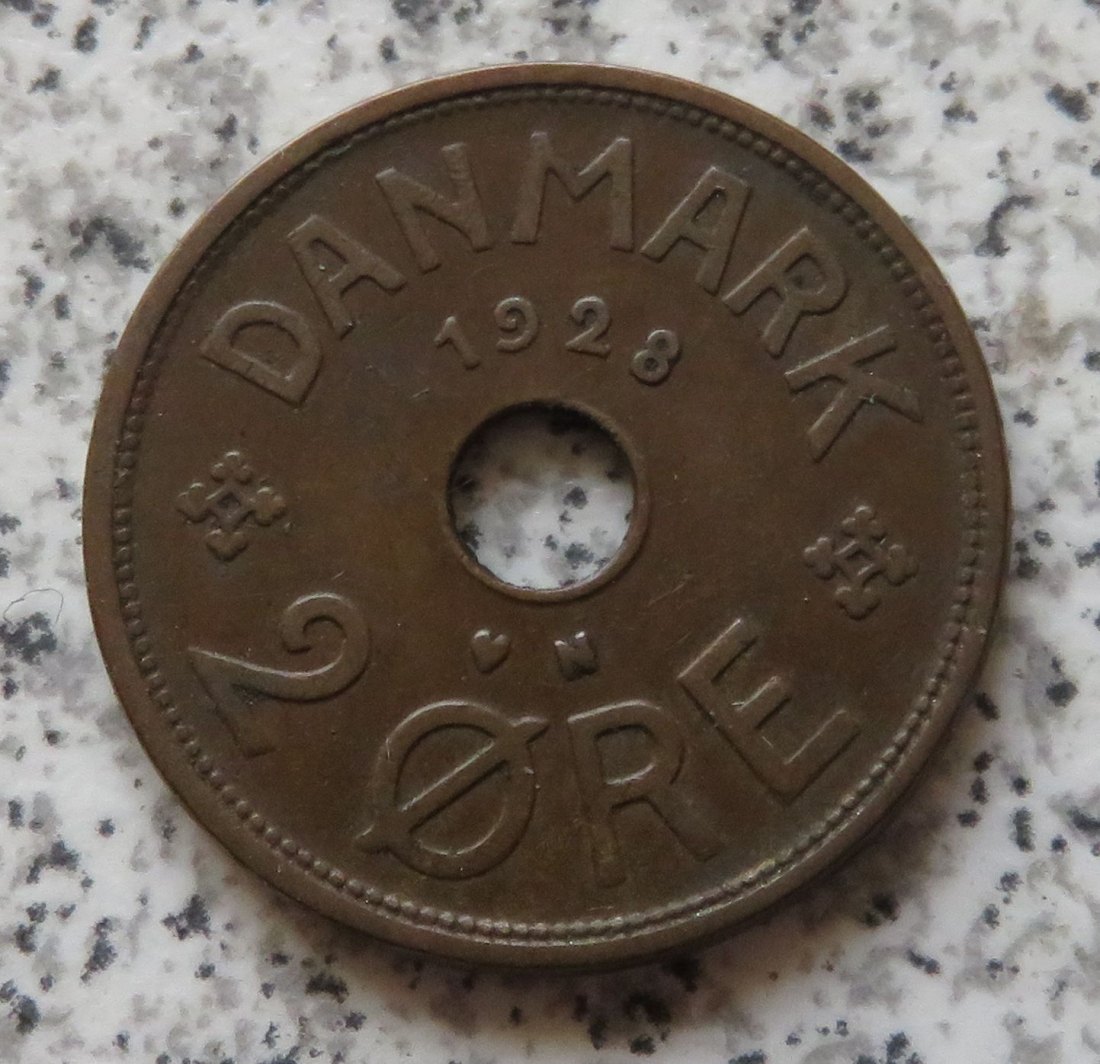  Dänemark 2 Öre 1928   