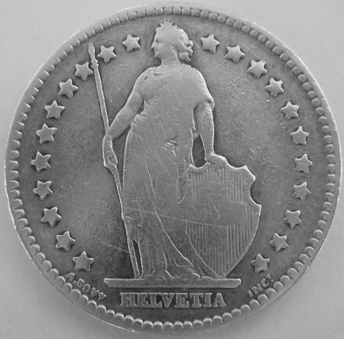  Schweiz 1 Franken 1894 A   