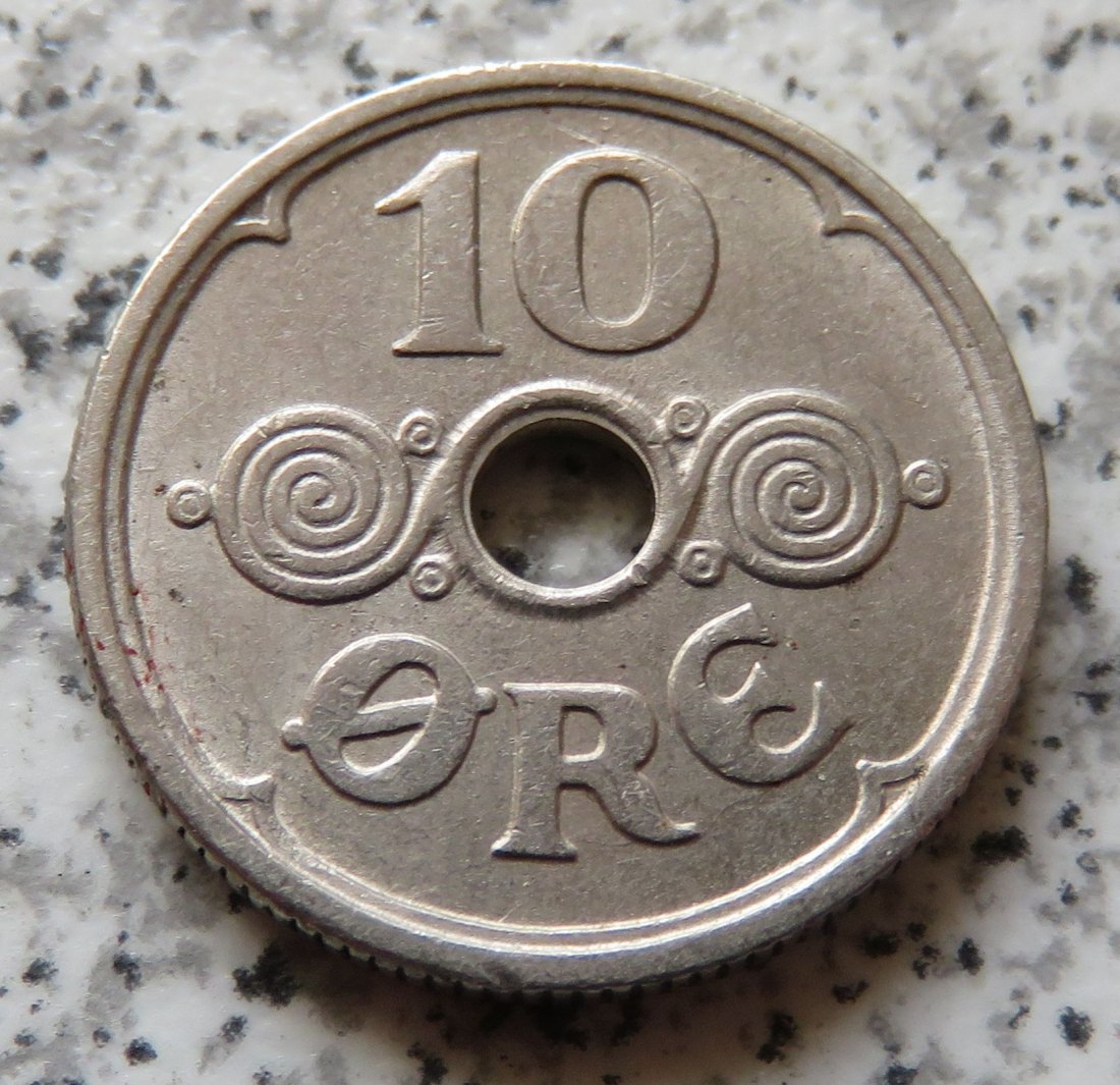  Dänemark 10 Öre 1924, besser   