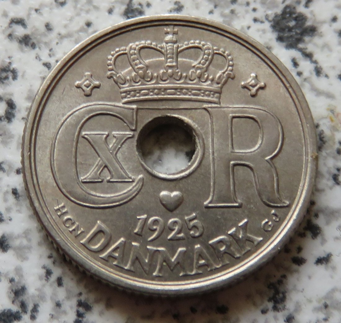  Dänemark 10 Öre 1925, Erhaltung   