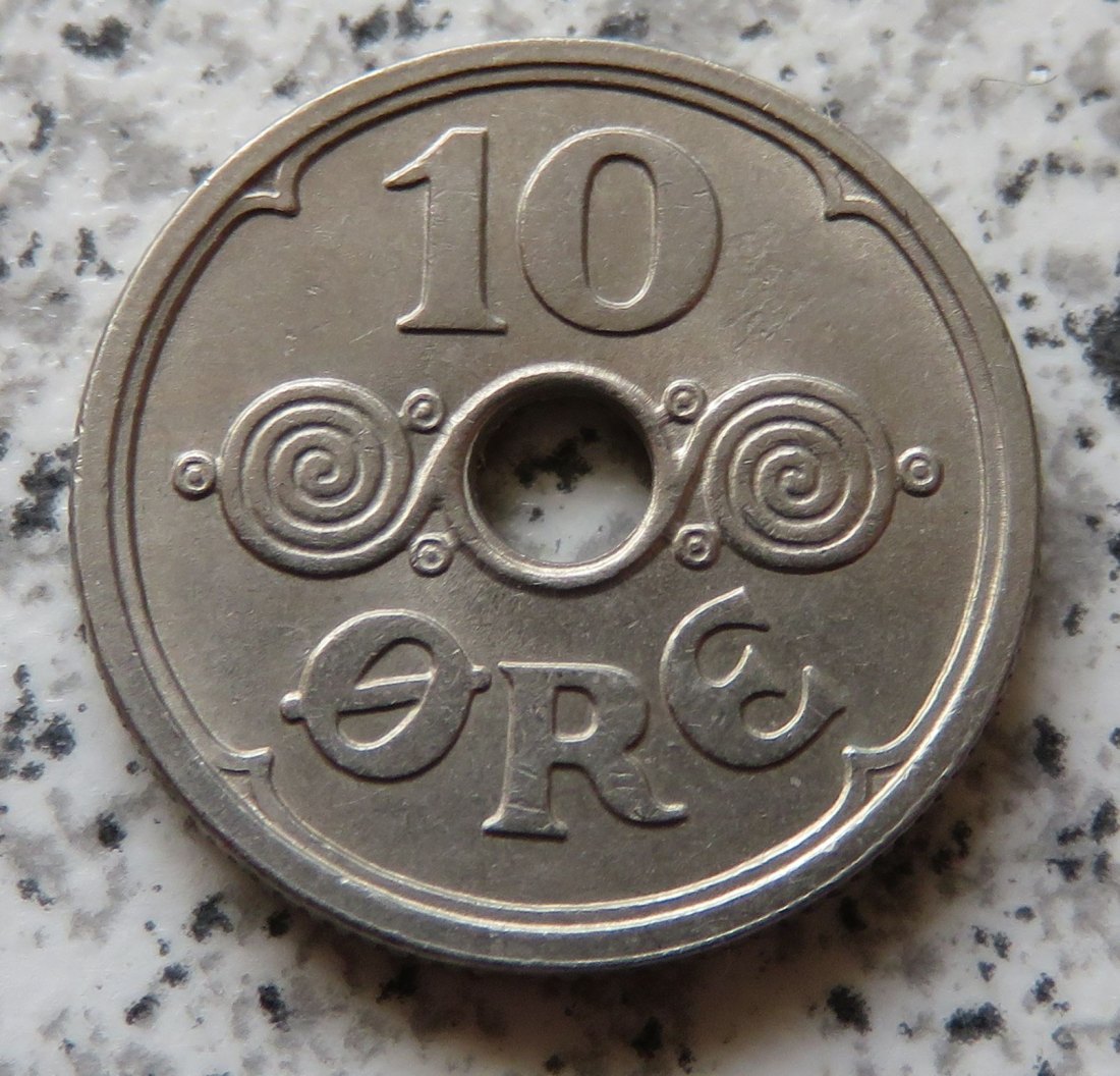  Dänemark 10 Öre 1925, Erhaltung   