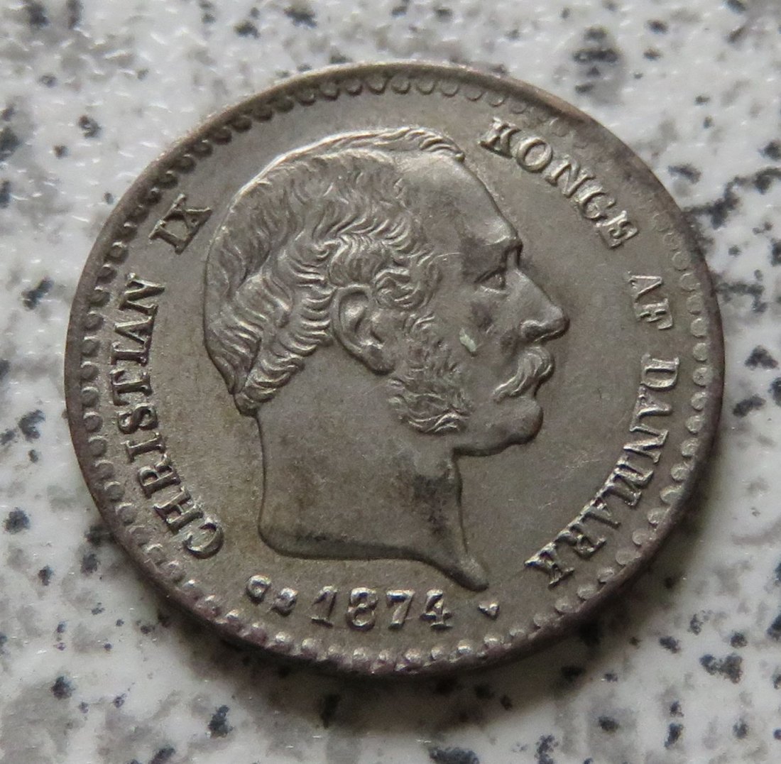  Dänemark 10 Öre 1874, Erhaltung   