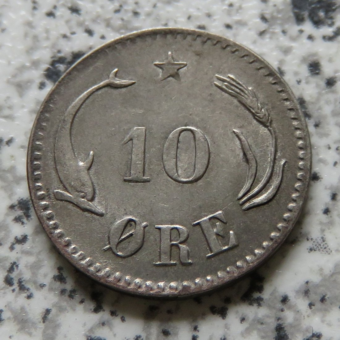  Dänemark 10 Öre 1874, Erhaltung   