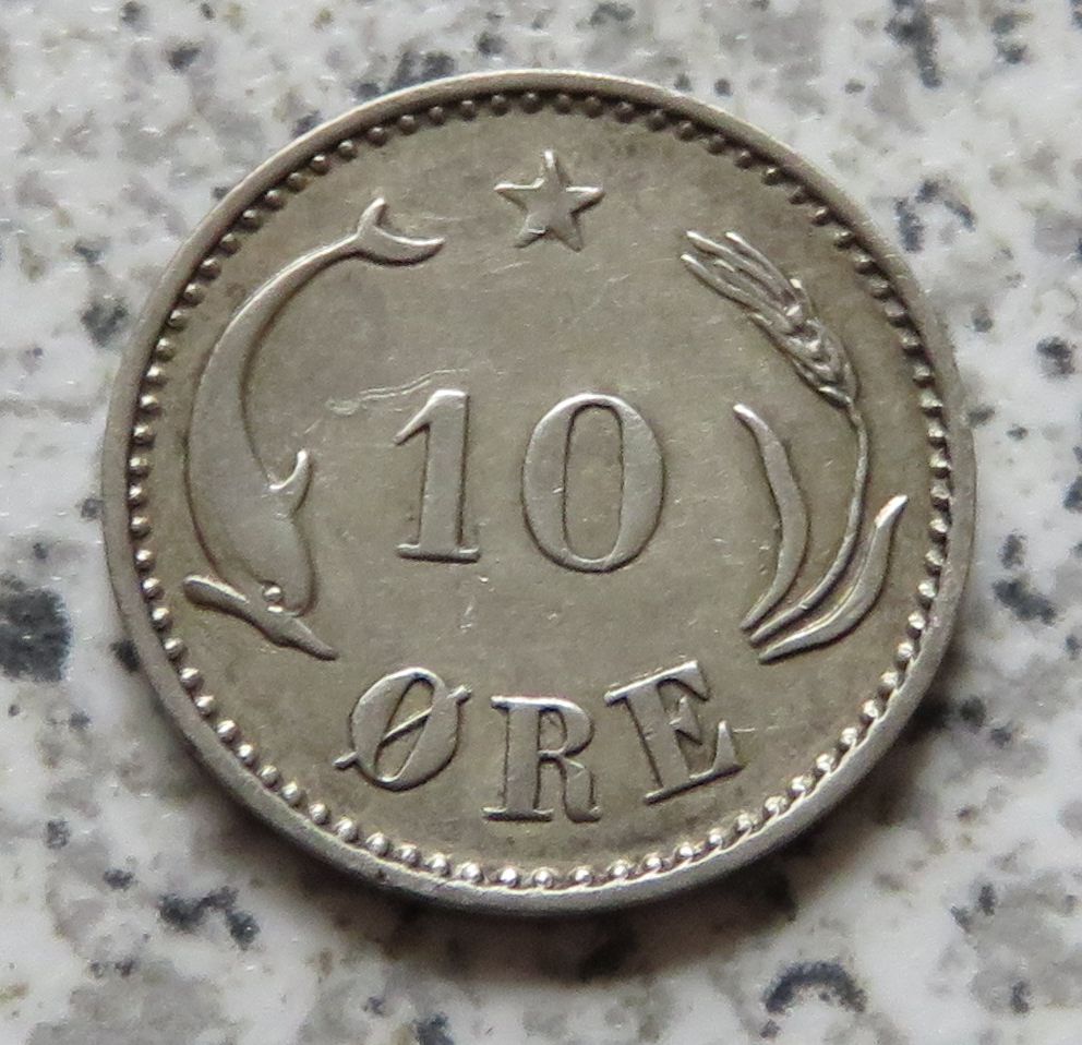  Dänemark 10 Öre 1889   
