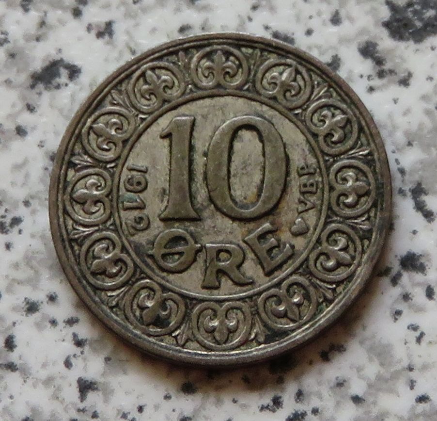  Dänemark 10 Öre 1912   