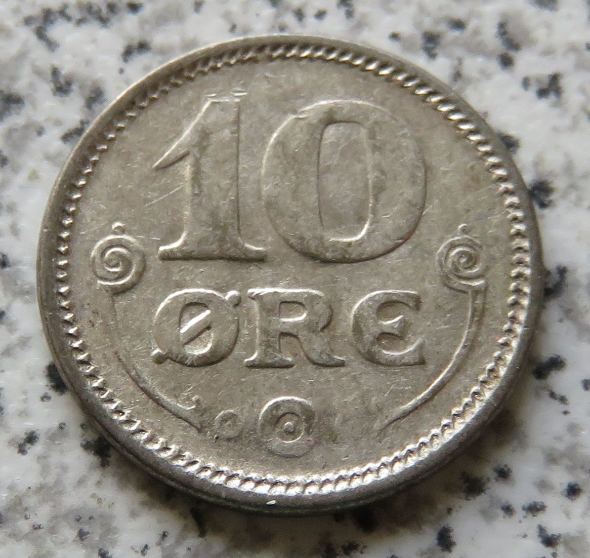  Dänemark 10 Öre 1919   