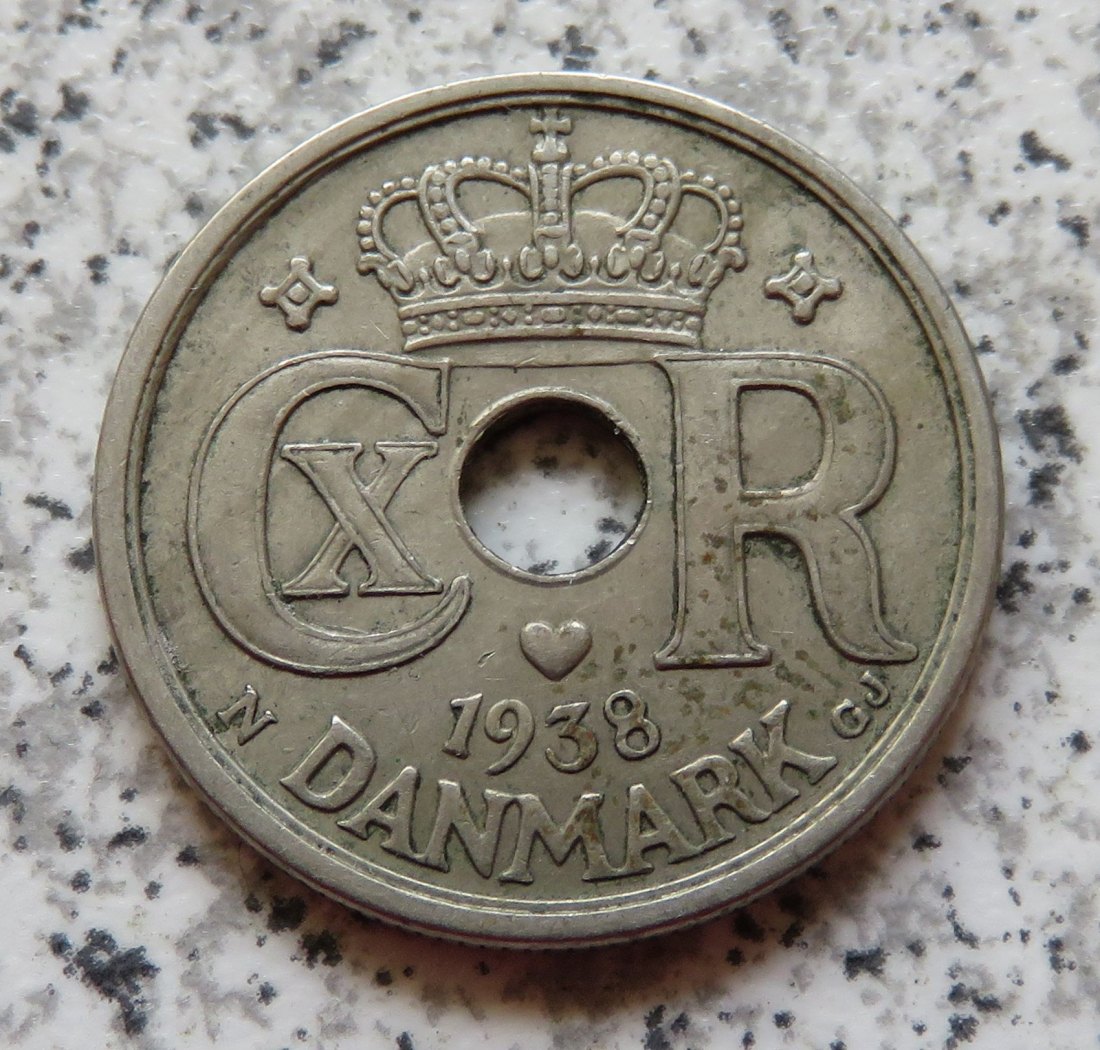 Dänemark 25 Öre 1938   