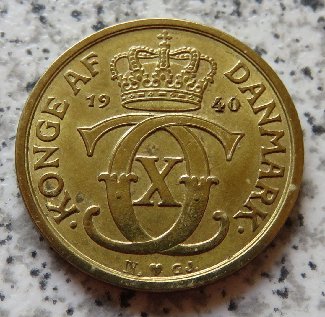  Dänemark 1/2 Krone 1940   